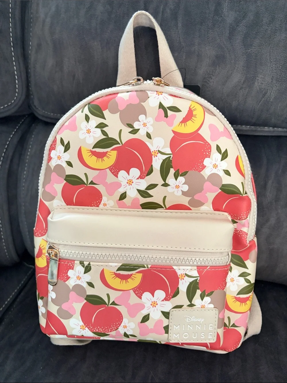 Disney Bioworld Minnie Mouse Peach Backpack